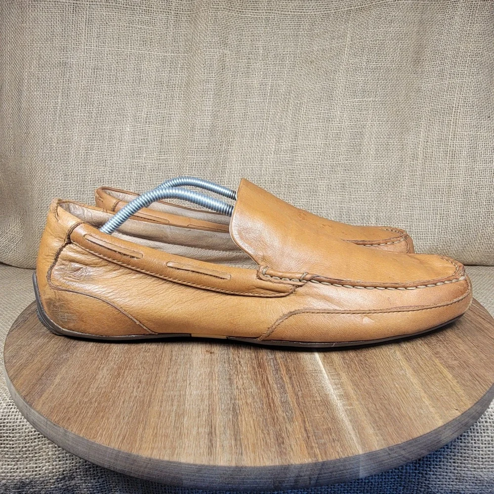 Sperry Top-Sider Brown Leather Driving Loafers Moc Toe Slip On Casual Men's 12M
